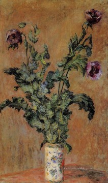  Blume Malerei - Vase of Poppies Claude Monet
